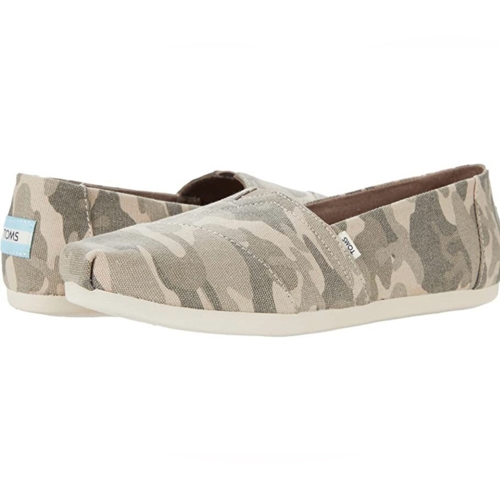 TOMS Women's Alpargata CloudBound Camouflage Flats Slip-On Shoes Casual